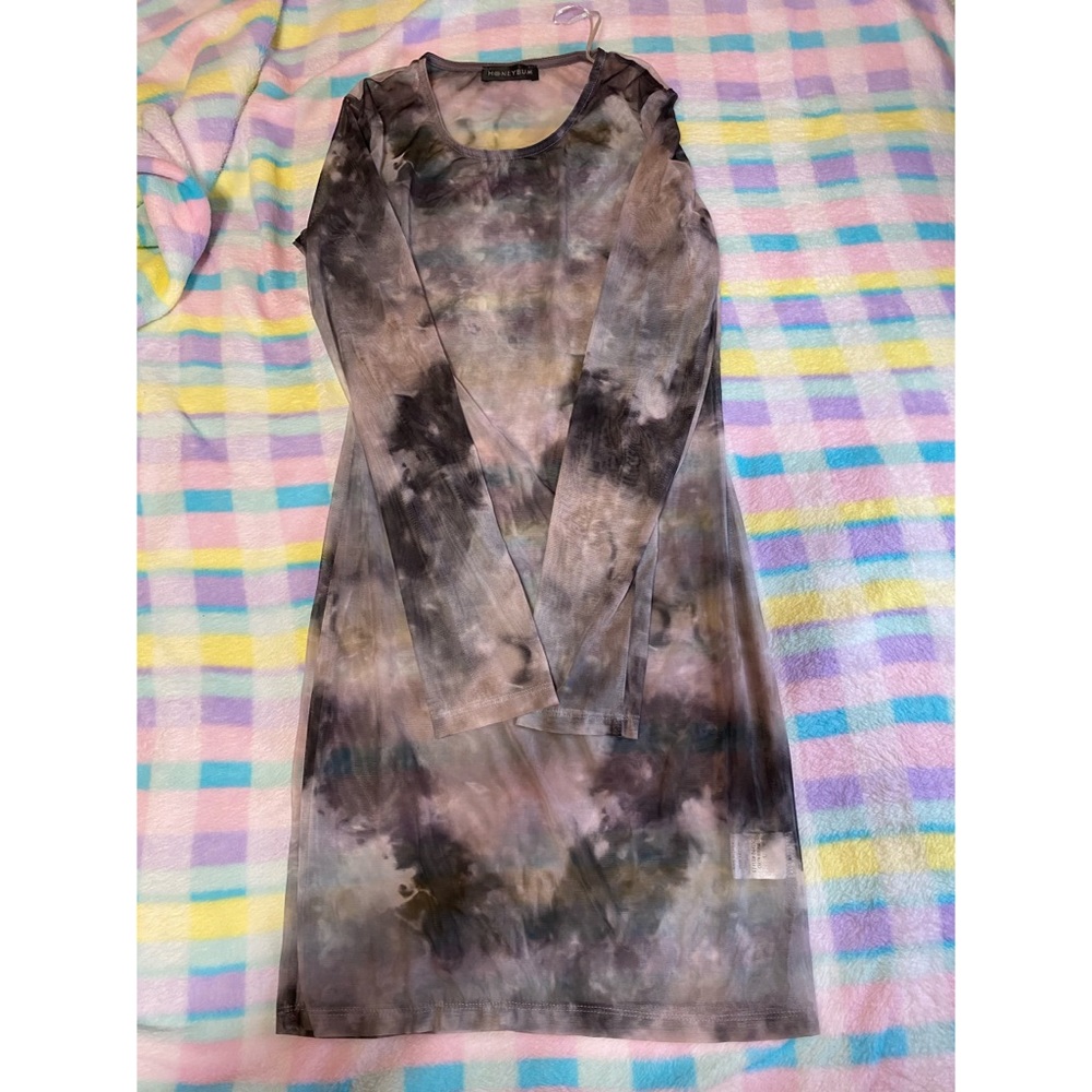 Honeybum mesh mini dress
